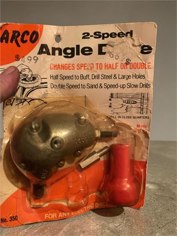Arco No. 350 2-Speed Angle Drive Attachment For Electric Drills