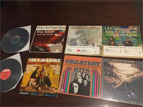 Bill Haley and His Comets, Chad & Jeremy, The 4 Seasons Jackson Browne Album Lot