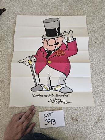 1972 WC Fields Frito Lay Poster