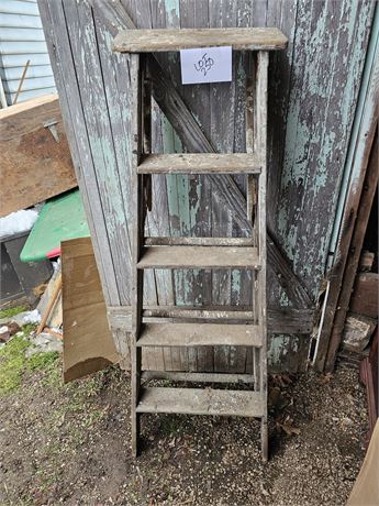 Folding Wood Ladder