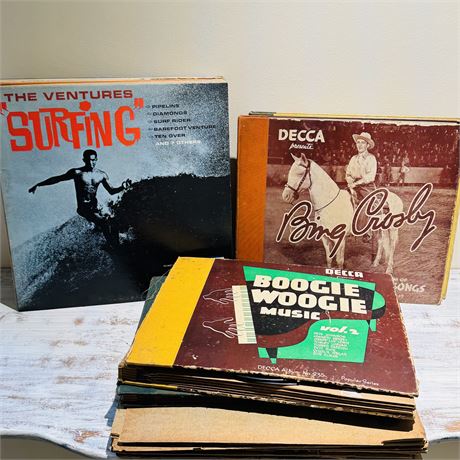Vintage Records Lot - 60s/70s, Bing Crosby Collections and More