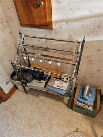 Bathroom- Towel Rack, Vaporizer, Bath Seat, Hot Comb & More