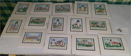 Signed Jeanne Rodliff Cape Cod Numbered & Signed Prints 90's Era