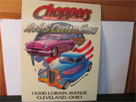 5 old school Choppers Hot Rod Association Rod & Custom Show Posters Lot