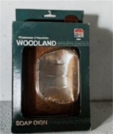 Pami Woodland Showcase Collection Toothbrush & Tumbler Holder In Polished Brass