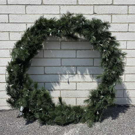 Extra-Large 50”D Vintage Artificial Christmas Wreath