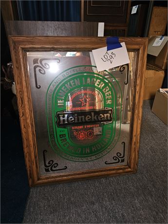 Heineken Glass Bar Mirror