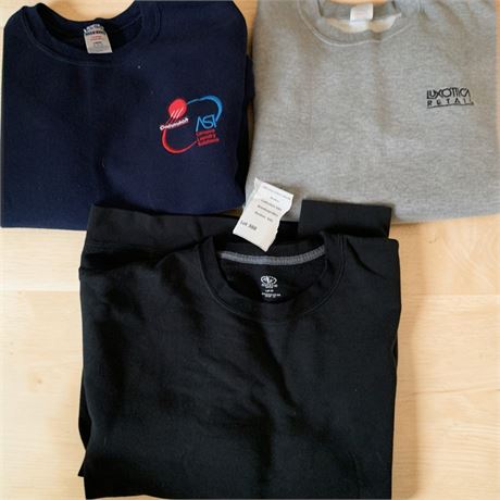 Crewneck Sweatshirt Lot - Luxottica Retail, Coinmach Campus Laundry Solutions