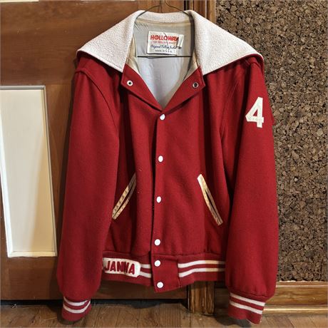Vintage "Central Ironettes" Holloway Brand High School Letterman Jacket - Medium