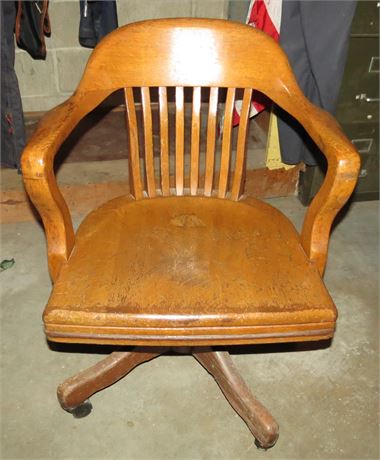 Wood Desk Chair