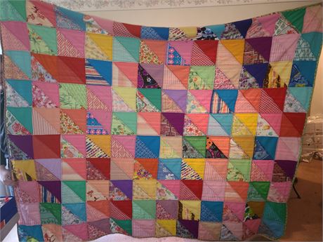 Mixed Color Crazy Quilt