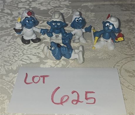 Vintage Schleich Peyo Mixed Smurf Figurines 80's Original PVC Smurfs