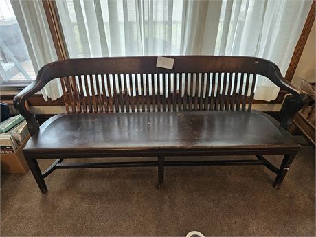 Antique Solid Wood Bench