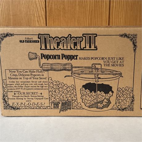 Sealed - Felknor's Old Fashioned Theater II Popcorn Popper