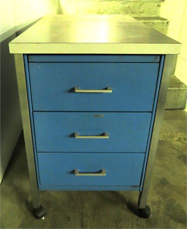 Rolling File Cabinet With Contents