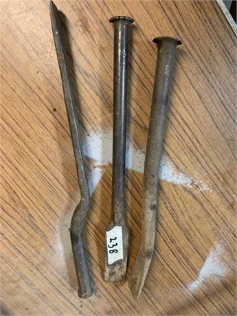 Metal Chisel Lot of 3