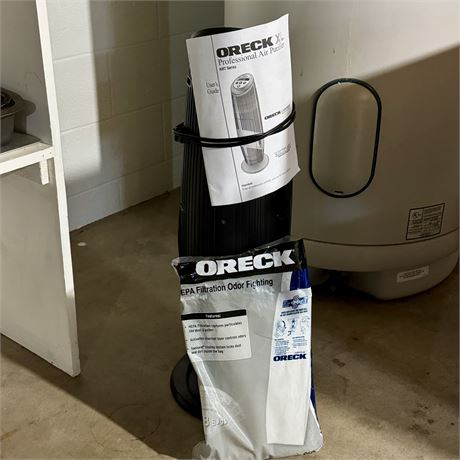Oreck XL Professional Air Purifier w/ Manual & Several Filters