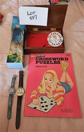 Mixed Disney Princess Lot - Hair Extensions, Ornaments, Watches & More