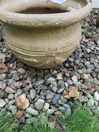 Cement Primitive Look Urn Shaped Planter