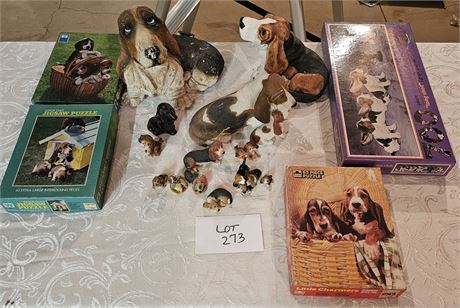 Bassett Hound Mixed Collection- Sizes Vary & Maker