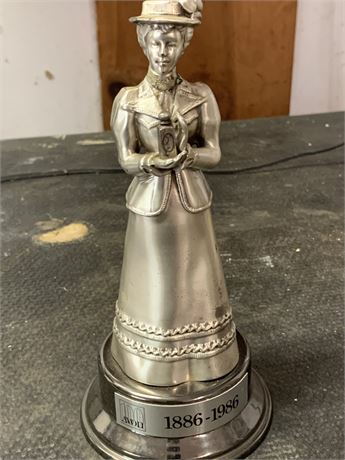 Avon's Very Best #3 In Sales Metal Statue Award 1986-1987