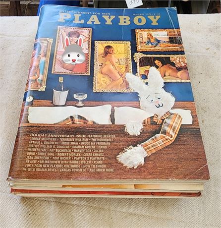 1970 Playboys January Thru July Issues Only