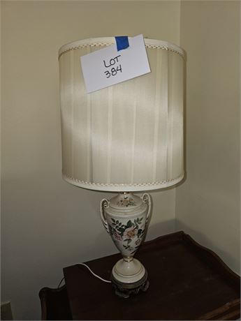 White Double Handle HP Table Lamp