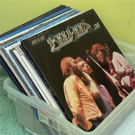 Captain & Tennille, Bee Gees, Manilow & More Vinyl Records Lot (1 Sealed)