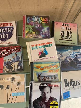 CD Lot Of 10 Billy Joel Beach Boys John Denver The Beatles Jimmy Buffett