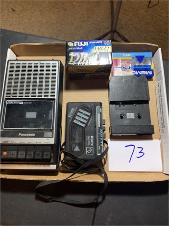 Vintage Cassette Tape Player Lot