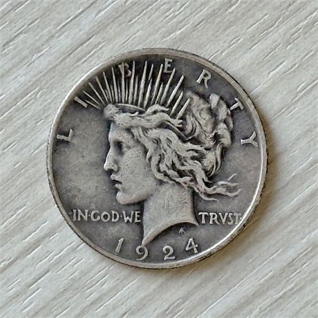 1924 Peace Silver Dollar