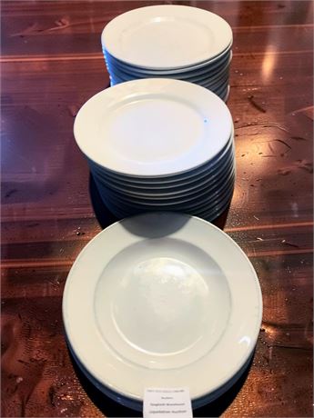 White Restaurant Plates