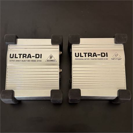 Behringer ULTRA-DI DI100 & Phantom Powered Signal Processors