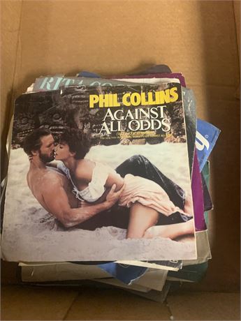 45 Record Lot - Phil Collins, Gene Pitney, Melissa Manchester & More