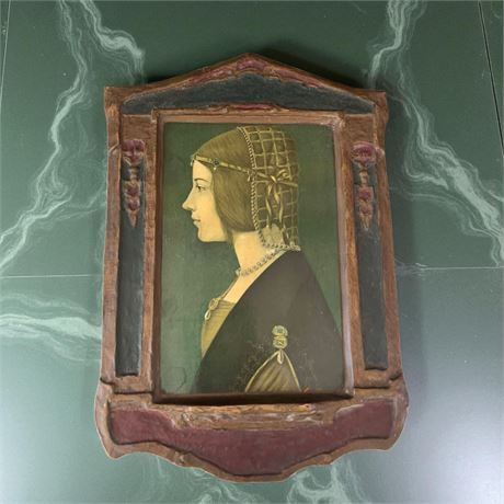 Beatrice d'Este Duchess of Milan - Framed Reprint of DaVinci Renaissance Art