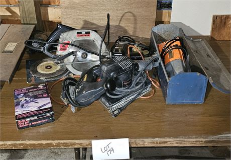 Mixed Power Tools Sander Drills Sabre Saw Circular Saw & More