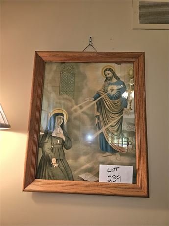 Vintage Our Lady Of Grace Art Print