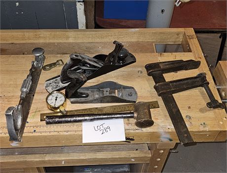 Union #5 Plane, Wetzler Metal Clamp, Wika Gauge & More