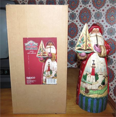 Jim Shore "A Ship Sails In Bearing Gifts" Figurine