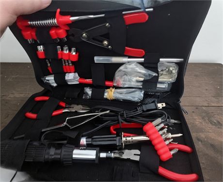 Comprehensive Electronic/Computer Repair Tool Kit In Carrying Case