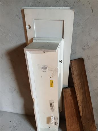 White Wood Free Standing Bathroom Vanity/Storage Cabinet