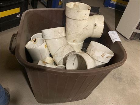 PVC Pipe Connector Lot In Tote