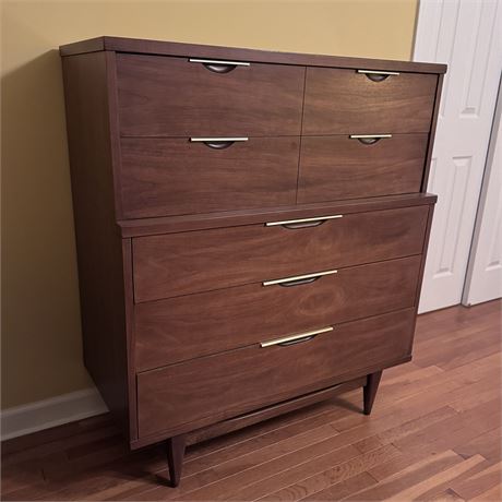 Kent Coffey The Tableau MCM Tall Boy Dresser - 46 x 40 x 19"D