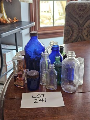 Mixed Antique Medicine & Tonic Bottles – Colors, Makers, and Ages Vary