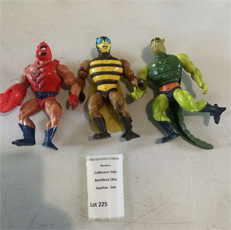 MOTU Action Figures Clawful, Buzz-Off & Whiplash