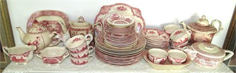 Mixed Lot of Red & White China