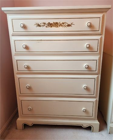 Dixie~ White Chest of Drawers