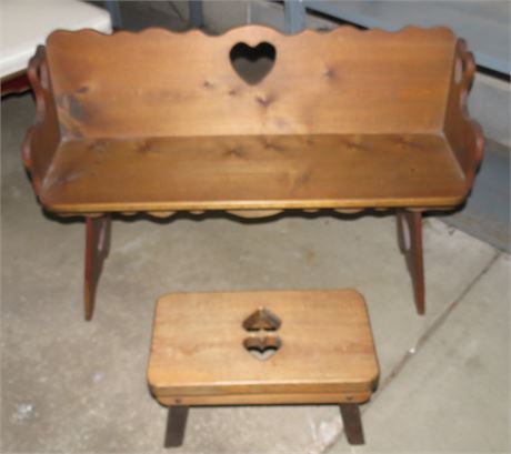 Small Child Size Bench, Stool