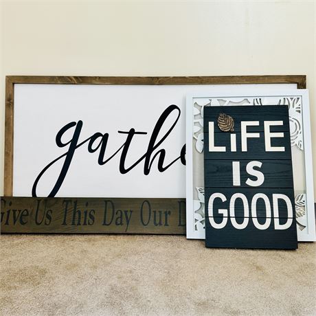 Decorative Wall Decor - "gather" Wall Hanging is 45" x 23