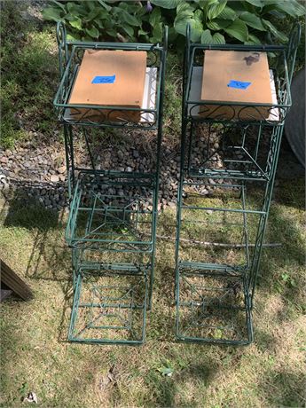 3 Tier Metal Plant Stands Set of 2